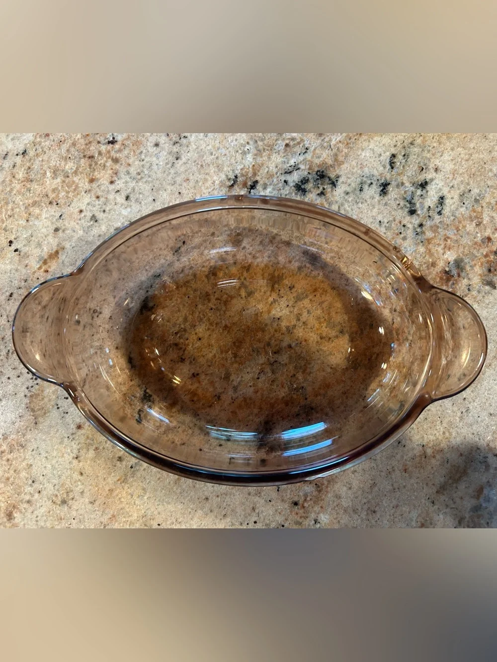 Visions 14oz Oval Casserole Brown V-14-B Pyrex Lid P-14-C